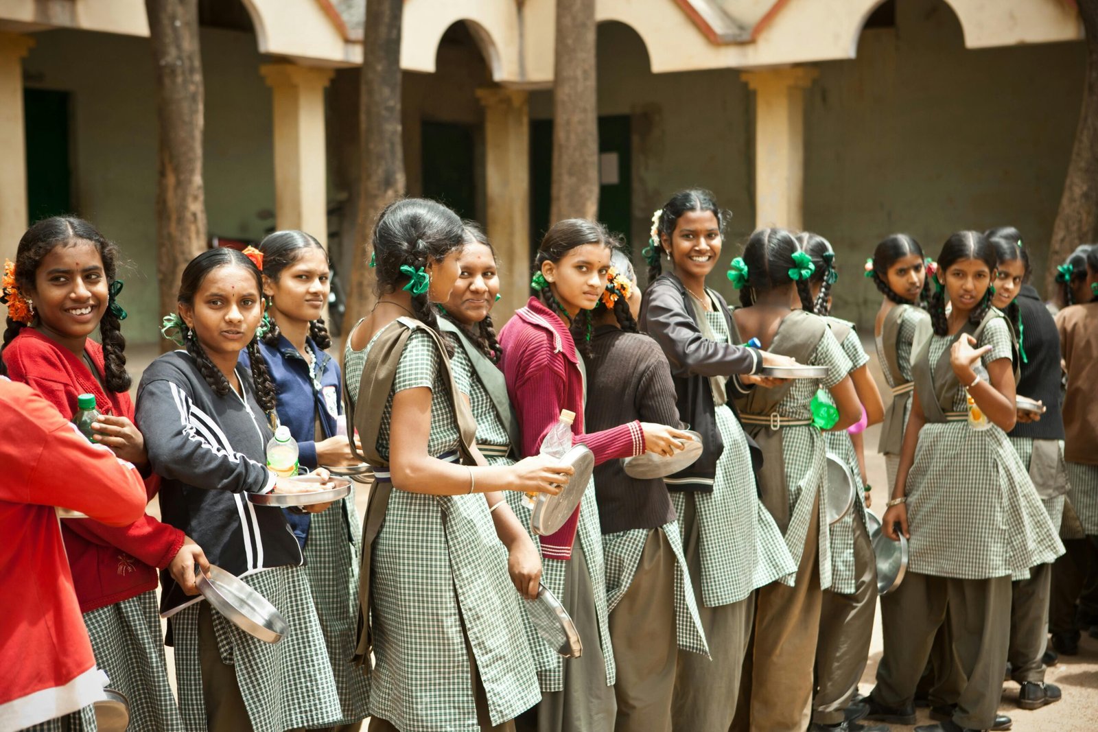 Happy students